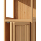 Large Capacity Multifunctional Bamboo Storage Cabinet