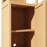 Large Capacity Multifunctional Bamboo Storage Cabinet