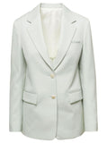 Lanvin Women Light Green Mono-Breasted Blazer With Pockets In Wool Woman