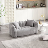 Soft Beanbag Chair with High Resilience Foam Core for Two People