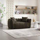 Soft Beanbag Chair with High Resilience Foam Core for Two People