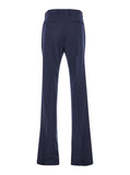 Givenchy Men Blue Flared Pants With High Waist In Wool Man
