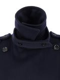 Max Mara Women 'Laveno' Blue Double Breasted Jacket With Wide Pointed Lapels In Virgin Wool Blend Woman