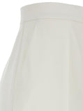 Max Mara Women 'Ninfa' White Wide Leg Pants In Virgin Wool Woman