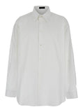 Balenciaga Men White Shirt With Pointed Collar In Cotton Man