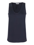 Max Mara Women 'Filly' Blue Sleeveless Top With Round Neck In Silk Woman