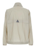 Moncler Grenoble Men 'Negara' Beige Jacket With Logo Print On The Front And Removable Hood In Tech Fabric Man