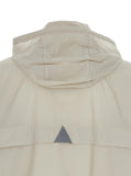 Moncler Grenoble Men 'Negara' Beige Jacket With Logo Print On The Front And Removable Hood In Tech Fabric Man