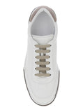 Dolce & Gabbana Men 'Portofino' White Sneaker With Logo Print On The Sole In Leather Man