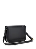 Valentino Garavani Men Black Shoulder Bag With Vlogo Detail On The Front In Leather Man