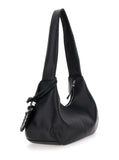 Ganni Women Shoulder Bag 'Bou Bag Hobo Medium' With Shoulder Strap And Removable Black Leather Logo Patch For Women