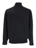 Palm Angels Men Men's Black 'Classic Logo' Sweatshirt With Printed Logo On Front In Tech Fabric