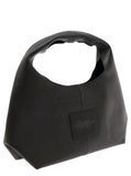 Marc Jacobs Women Shoulder Bag 'The Sack' With Logo Embossed In Black Pebbled Leather For Women