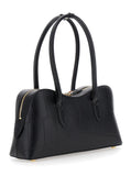 Stella Mccartney Women Medium 'Ryder' Handbag With Lock Detail On Front In Ecoleather Black For Women