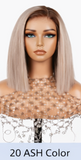 Chocolate Brown HD Transparent Lace 24' Frontal Glueless Wigs Natural/Deep Wave Human Hair Wigs