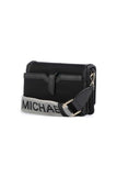 MICHAEL Michael Kors Jet Set Small Phone Web Strap Crossbody Michael Kors Jet Set Small Phone Crossbody Bag, Silver-Tone Hardware/Signature w/Logo Webbing Strap/RosewoodMichael Kors Jet Set Small Phone Crossbody Bag, Silver-Tone Hardware/Signature w/Lo…