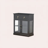 Modern Glass Door Cabinet – 3 Styles | Adjustable Shelves | Compact Storage Cupboard