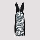 Bottega Veneta Printed Silk Long Dress Women