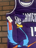 ROADRUNNER/SACRAMENTO Purple Headgear Classics Basketball Jersey ~Never Worn~S L