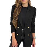 Casual Long Sleeve Lapel Button Autumn Coat