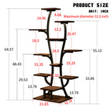 Vase Shape Plant Stand Indoor with Grow Lights