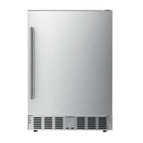 Kismile 24 Inch Built-In Double Drawer Refrigerator, 5.0 Cu.Ft Under Counter Beverage Fridge for Wine & Beer, Stainless Steel