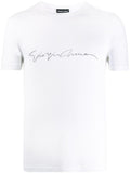 Giorgio Armani Men Asv Stretch-Viscose T-Shirt With Signature Logo