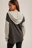 Color Block Hooded Sweatshirt