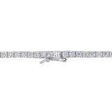 12.5 ct. DEW Created Brilliant Sapphire Tennis Necklace - 14K Gold Overlay