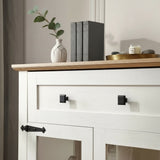 Modern Glass Door Cabinet – 3 Styles | Adjustable Shelves | Compact Storage Cupboard