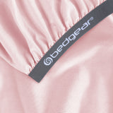 Hyper-Linen Crib Sheet with Powerband Fit - Light Pink