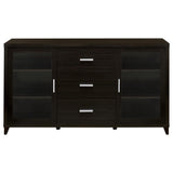Nyler - 3 Drawer Rectangular TV Console - Cappuccino