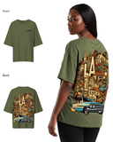 G West Womens Oversized La Culture Tee