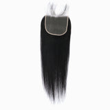 StariaHair 14-20 Inch Transparent Lace Closure Straight 4"x4" #1B