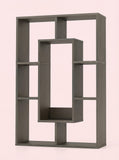 7-Tier Cube Bookshelf, Tall Narrow Bookcase for Small Spaces