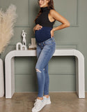 Rainie Maternity Ankle Skinny Jeans - Light