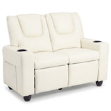 2-Seater Kids Recliner Double Toddler Sofa Chair with 2 Cup Holders