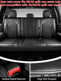 Umbrauto Seat Cover for Chevy Silverado/GMC Sierra 1500 2007-2013&2019-2026,3D Laser-Scan Custom Fit 2500/3500HD 2020-2026 Crew/Double Cab, Nappa Leather, Waterproof, Full Coverage, Airbag Compatible,Black