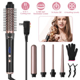 5 in 1 Curling Wand Hair Curling Iron Brush Hair