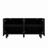 59'' Modern Buffet Sideboard with 4 Sunburst Doors
