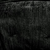 Turin 7 Piece Black Crinkle Velvet Comforter Set