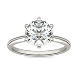 2.00 CTW AGI Certified Lab Grown Diamond Solitaire Engagement Ring – G-VS Clarity, 14K White Gold
