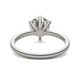AGI Certified 3 CTW Lab Grown Diamond Solitaire Engagement Ring – G-VS Clarity, 14K White Gold