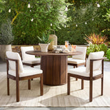 Acacia Wood Outdoor Dining Chair (Set of 4)
