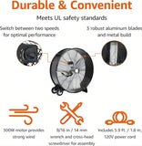 30 Inch High Velocity Drum Fan
