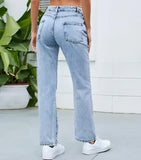 DenimDare™ – Washed Ripped Slim Jeans