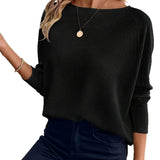 2025 Autum New Women's Clothing Knitted Tops Waffle Slanted Shoulder Pullover T-Shirt