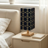 Luxury Black & Gold Geometric Table Lamp