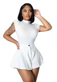 Two Piece Set: Bodysuit & Short Shorts