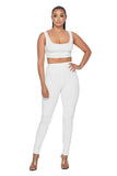 2PC Crop Tank Top Legging Set